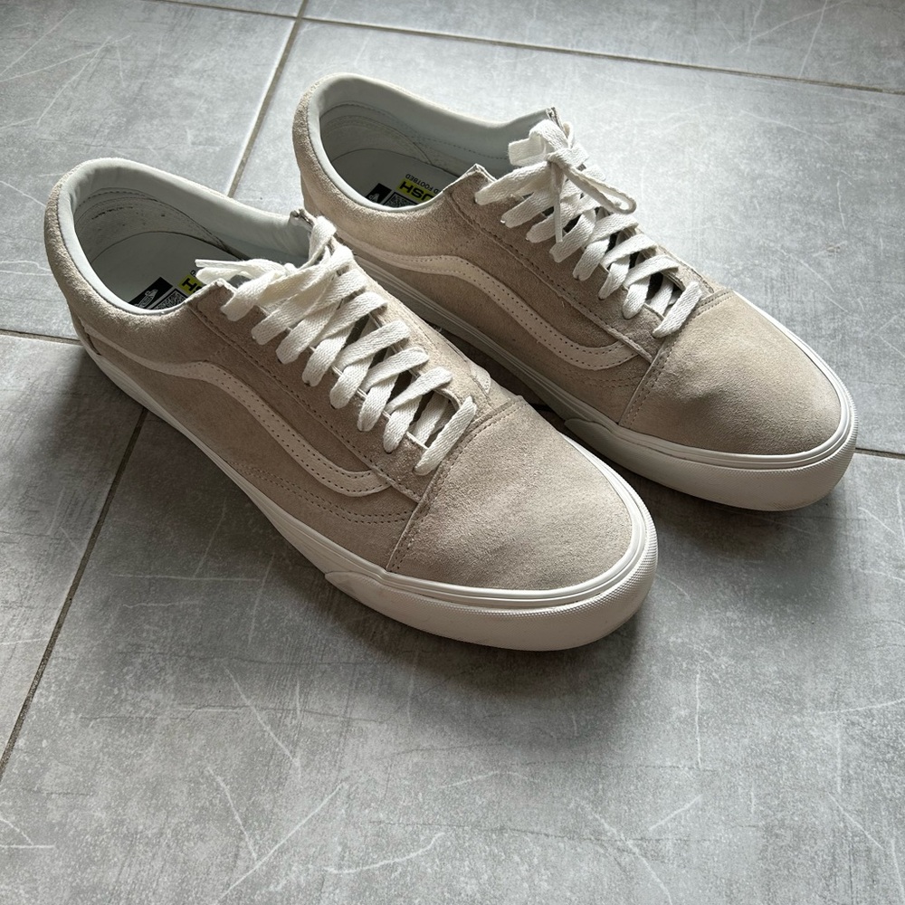 Gray suede Vans Old Skool shoes | size 13